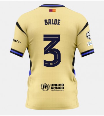 Barcelona Alejandro Balde #3 Udebanetrøje 2025-26 Kortærmet